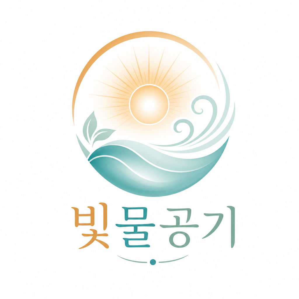 빛물공기 로고